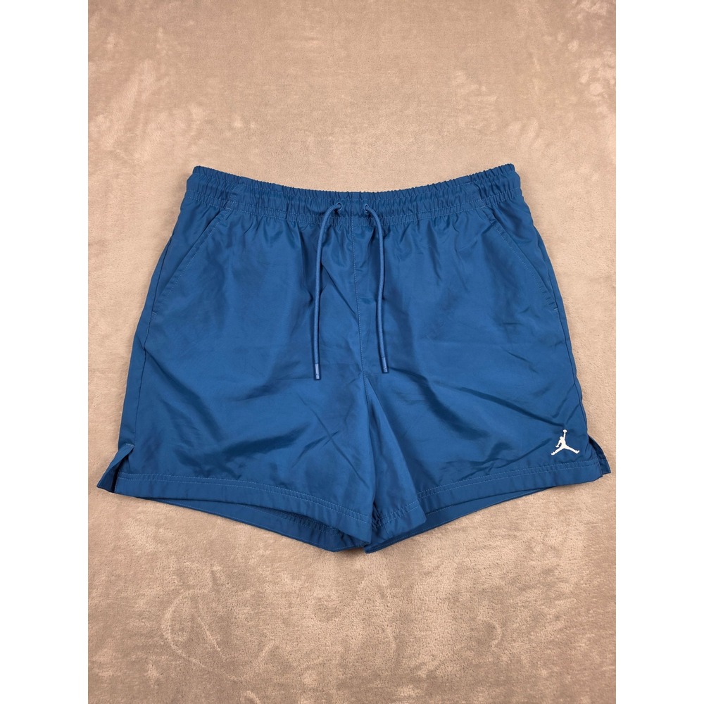 Jordan Swim Shorts Mens XL Blue Jumpman Mesh Lined Pockets Drawstring